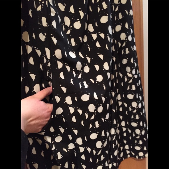 Mossimo polka dot dress shift dress black and white Medium dress sleeveless - Picture 5 of 11